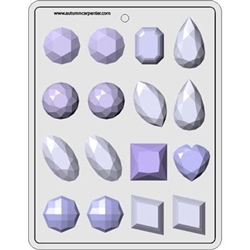 Gems Assortment 1-3/" Hard Candy Mold