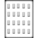 Rectangle-Shaped Hard Candy Mold (8H-5656)