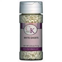 White Ghosts Candy Sprinkles Halloween Fall