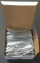 4" Silver Metallic Twist Ties - 2,000 Pack