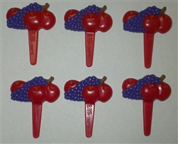 Grape and Apple Cupcake Picks