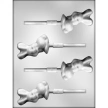 2-3/4" Easter Bunny Sucker Chocolate lollipop Mold animal rabbit 90-2203