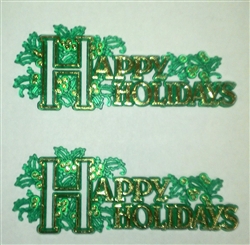 Happy Holidays Cake Topper