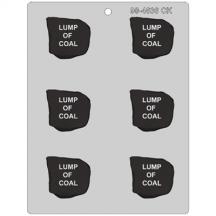 Lump of Coal chocolate Mold 90-4636 Christmas stocking