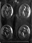 Bride & Groom Medallion Mold