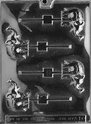 Elephant Lollipop Chocolate Candy Mold zoo safari