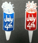 Firecracker 4th of July Cupcake Picks