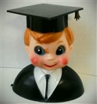 Blonde Graduate Boy Cake Topper