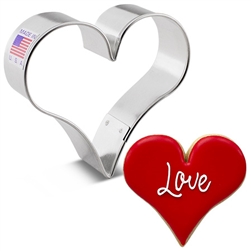 2-3/4" Heart Shaped Cookie Cutter Valentine wedding anniversary