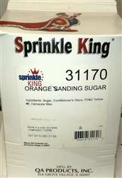 Orange Sanding Sugar - 8 Pound Bag