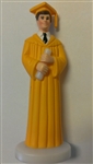 Gold Gown Boy Graduate Cake Topper