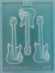 Electric Guitar Chocolate Mold 60AO-1252 rock and roll music