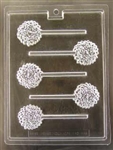 Chrysanthemum Pop Chocolate Mold 60AO-565 sucker fall flower