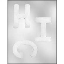 4" Letters G-H-I Mold