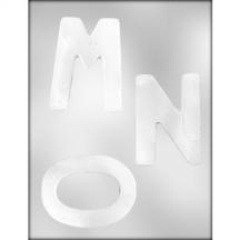 4" Letters M-N-O Mold