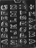 1-1/4" Alphabet A to Z Chocolate Mold