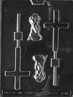 Girl Christening Chocolate Lolly Mold