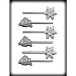 Snowflake Snowman Sucker Hard Candy Mold