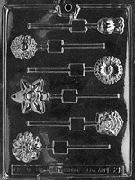 Assorted Flowers Lolly Chocolate Mold