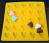 1" Heart Shaped Flexible Silicone Mold