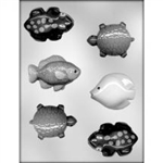Fish Frogs & Turtles Chocolate Mold
