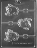 Smiley Ghost Lolly Chocolate Mold