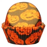 Pumpkin Halloween Baking Cups - 100 Pack