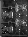 Bell Lolly Chocolate Mold lollipop pop candy christmas holiday winter