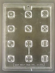 Dice Shaped Chocolate Mold 60AO-679 Las Vegas craps gamble casino