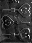 Happy Heart Lolly lollipop sucker chocolate mold Valentine wedding anniversary