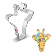 4-1/2" Giraffe Face Cookie Cutter