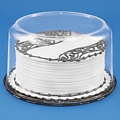 8" Round Clear Plastic Cake Box packaging birthday anniversary