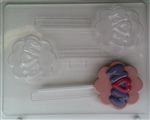 Mom Scalloped Sucker Chocolate Mold Mother's Day Birthday Lollipop M008