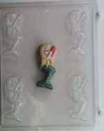 Small Mermaid Holding Shell Chocolate Mold