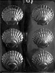 Fancy Shells Chocolate Mold beach party nautical N003