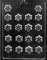 bite size snowflake decos chocolate mold candy small christmas holiday winter