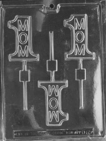 #1 Mom Lolly Chocolate Mold lollipop sucker D065 Mother's Day