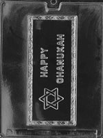 Happy Chanukah Card Chocolate Mold