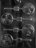 Golf Lollipop Chocolate Mold sports S038