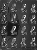 Bite Size Long Eared Bunny Chocolate Mold baby shower rabbit animal easter