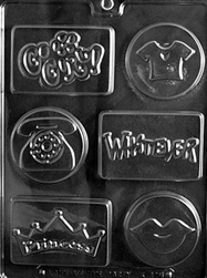 Cool Kids Soap Bar/Chocolate Mold lips princesss phone t-shirt go girl whatever