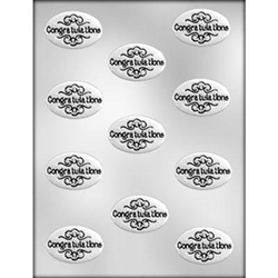 Oval Congratulations Chocolate Mold wedding anniversary promotion