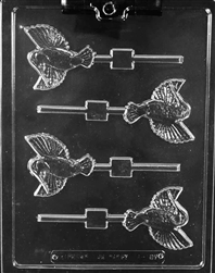 Hummingbird Lollipop sucker Chocolate Mold animal bird A137