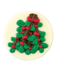 Mistletoe Cupcake Topper Chocolate Mold 2176 christmas holiday winter