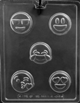 Emoji Sandwich Cookie Chocolate Mold M249 happy love cool smile laugh