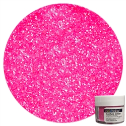 Hot Pink Techno Glitter