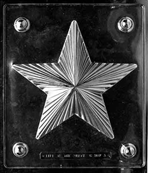 Large Star Pour Box Chocolate Mold - Top