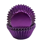 Mini Purple Foil Baking Cups - 500 Pack