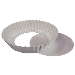 Fluted Tart Cake Pan with Removable Bottom - 10" x 2" baking dessert sweet treat fat daddio's