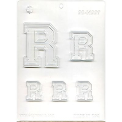 Collegiate Letter "R" Chocolate Mold